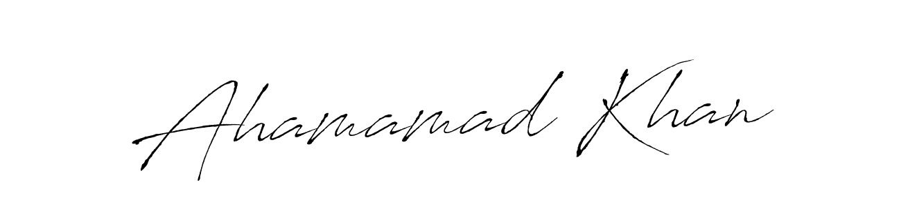 Make a beautiful signature design for name Ahamamad Khan. Use this online signature maker to create a handwritten signature for free. Ahamamad Khan signature style 6 images and pictures png