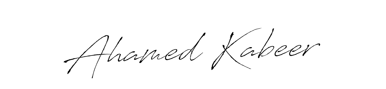 Antro_Vectra is a professional signature style that is perfect for those who want to add a touch of class to their signature. It is also a great choice for those who want to make their signature more unique. Get Ahamed Kabeer name to fancy signature for free. Ahamed Kabeer signature style 6 images and pictures png