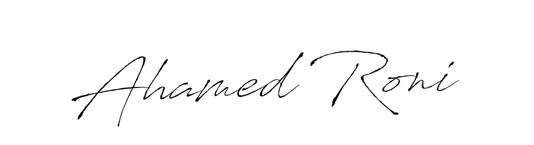 Make a beautiful signature design for name Ahamed Roni. Use this online signature maker to create a handwritten signature for free. Ahamed Roni signature style 6 images and pictures png