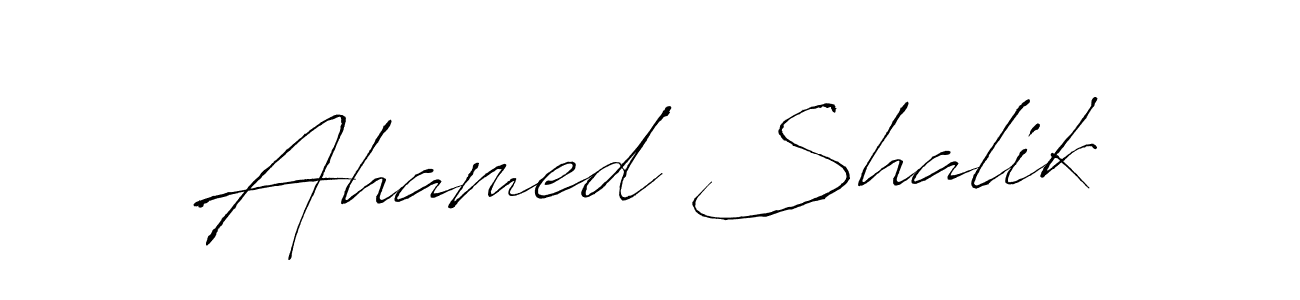 The best way (Antro_Vectra) to make a short signature is to pick only two or three words in your name. The name Ahamed Shalik include a total of six letters. For converting this name. Ahamed Shalik signature style 6 images and pictures png