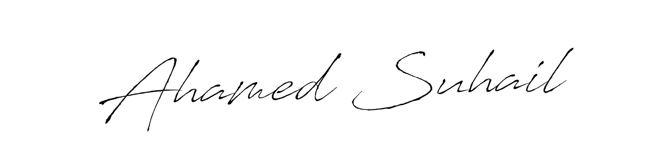 Use a signature maker to create a handwritten signature online. With this signature software, you can design (Antro_Vectra) your own signature for name Ahamed Suhail. Ahamed Suhail signature style 6 images and pictures png