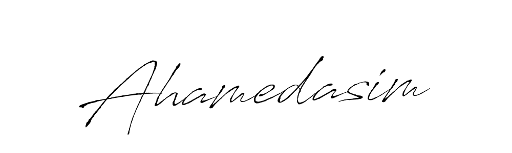 Make a beautiful signature design for name Ahamedasim. With this signature (Antro_Vectra) style, you can create a handwritten signature for free. Ahamedasim signature style 6 images and pictures png