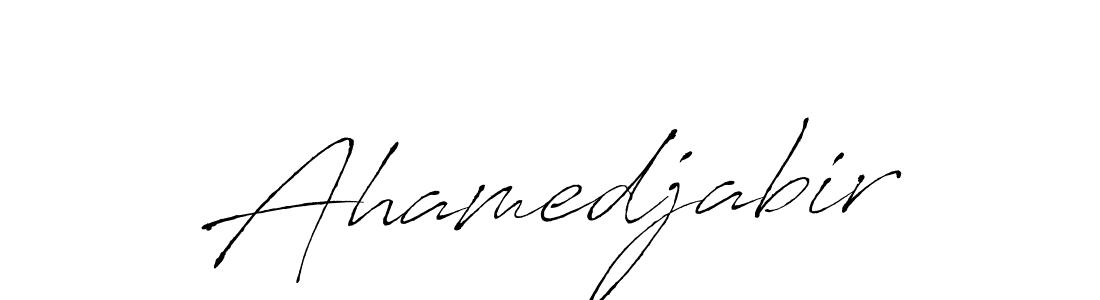 You should practise on your own different ways (Antro_Vectra) to write your name (Ahamedjabir) in signature. don't let someone else do it for you. Ahamedjabir signature style 6 images and pictures png