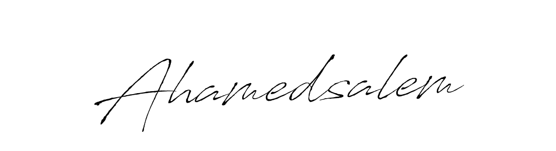 Use a signature maker to create a handwritten signature online. With this signature software, you can design (Antro_Vectra) your own signature for name Ahamedsalem. Ahamedsalem signature style 6 images and pictures png