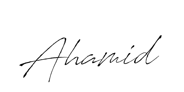 Design your own signature with our free online signature maker. With this signature software, you can create a handwritten (Antro_Vectra) signature for name Ahamid. Ahamid signature style 6 images and pictures png