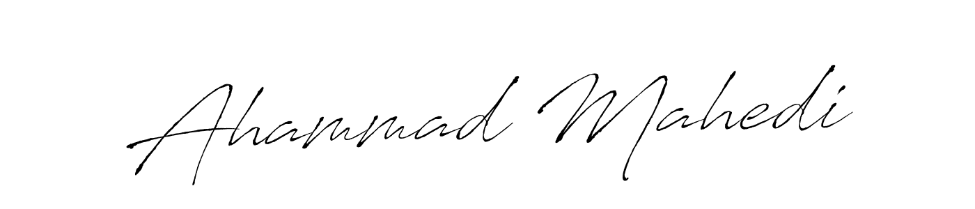 Design your own signature with our free online signature maker. With this signature software, you can create a handwritten (Antro_Vectra) signature for name Ahammad Mahedi. Ahammad Mahedi signature style 6 images and pictures png