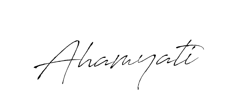 Make a beautiful signature design for name Ahamyati. With this signature (Antro_Vectra) style, you can create a handwritten signature for free. Ahamyati signature style 6 images and pictures png