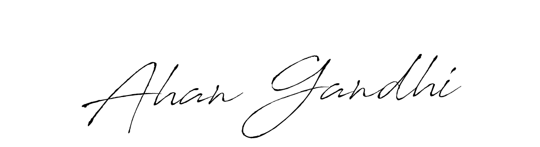 How to Draw Ahan Gandhi signature style? Antro_Vectra is a latest design signature styles for name Ahan Gandhi. Ahan Gandhi signature style 6 images and pictures png