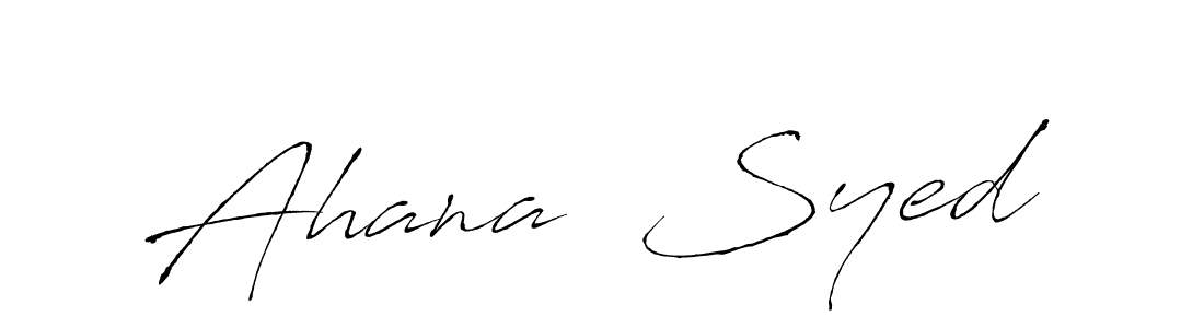 How to Draw Ahana  Syed signature style? Antro_Vectra is a latest design signature styles for name Ahana  Syed. Ahana  Syed signature style 6 images and pictures png