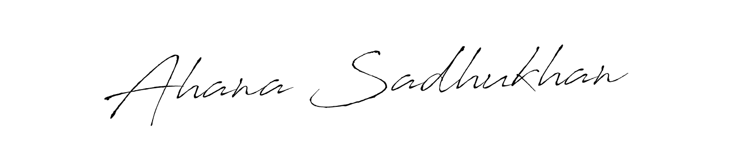 Antro_Vectra is a professional signature style that is perfect for those who want to add a touch of class to their signature. It is also a great choice for those who want to make their signature more unique. Get Ahana Sadhukhan name to fancy signature for free. Ahana Sadhukhan signature style 6 images and pictures png