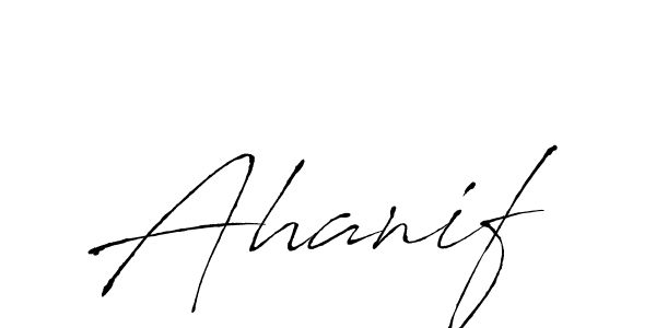 Ahanif stylish signature style. Best Handwritten Sign (Antro_Vectra) for my name. Handwritten Signature Collection Ideas for my name Ahanif. Ahanif signature style 6 images and pictures png