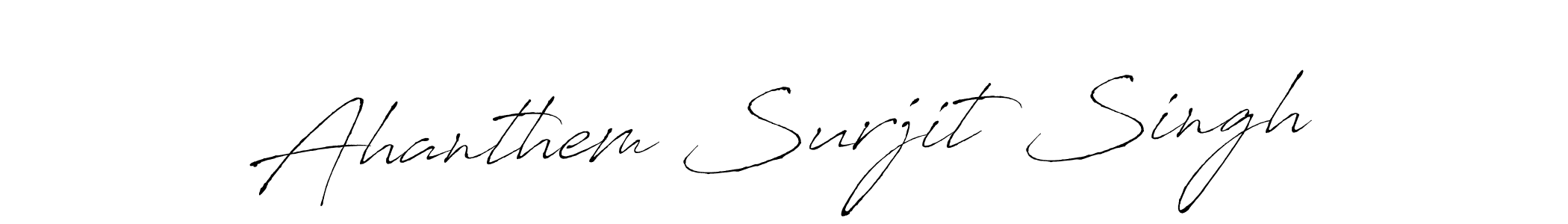 How to make Ahanthem Surjit Singh signature? Antro_Vectra is a professional autograph style. Create handwritten signature for Ahanthem Surjit Singh name. Ahanthem Surjit Singh signature style 6 images and pictures png