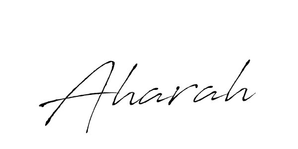 Design your own signature with our free online signature maker. With this signature software, you can create a handwritten (Antro_Vectra) signature for name Aharah. Aharah signature style 6 images and pictures png