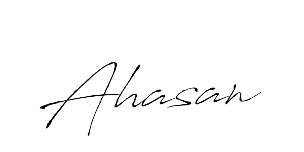 Make a beautiful signature design for name Ahasan. With this signature (Antro_Vectra) style, you can create a handwritten signature for free. Ahasan signature style 6 images and pictures png