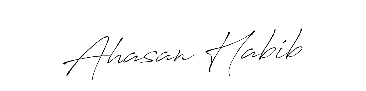 Use a signature maker to create a handwritten signature online. With this signature software, you can design (Antro_Vectra) your own signature for name Ahasan Habib. Ahasan Habib signature style 6 images and pictures png