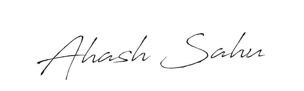 Make a beautiful signature design for name Ahash Sahu. With this signature (Antro_Vectra) style, you can create a handwritten signature for free. Ahash Sahu signature style 6 images and pictures png