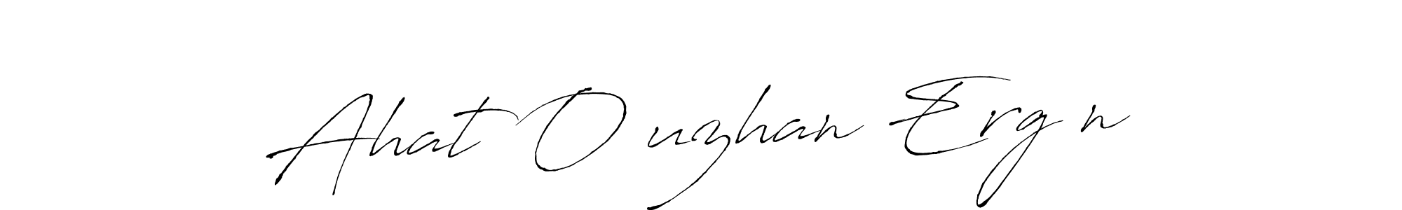 Make a beautiful signature design for name Ahat Oğuzhan Ergİn. With this signature (Antro_Vectra) style, you can create a handwritten signature for free. Ahat Oğuzhan Ergİn signature style 6 images and pictures png