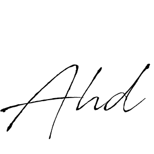 Similarly Antro_Vectra is the best handwritten signature design. Signature creator online .You can use it as an online autograph creator for name Ahd. Ahd signature style 6 images and pictures png