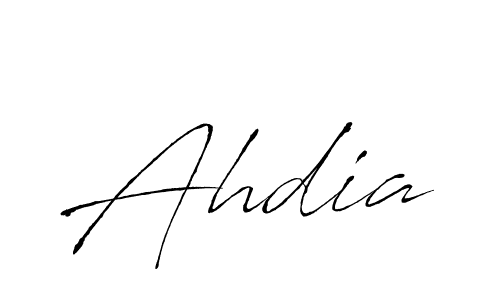 How to make Ahdia name signature. Use Antro_Vectra style for creating short signs online. This is the latest handwritten sign. Ahdia signature style 6 images and pictures png