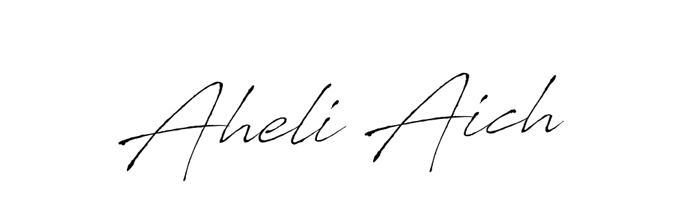 Make a beautiful signature design for name Aheli Aich. With this signature (Antro_Vectra) style, you can create a handwritten signature for free. Aheli Aich signature style 6 images and pictures png