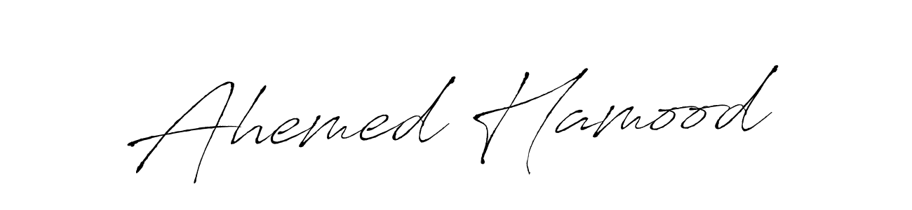 Also You can easily find your signature by using the search form. We will create Ahemed Hamood name handwritten signature images for you free of cost using Antro_Vectra sign style. Ahemed Hamood signature style 6 images and pictures png