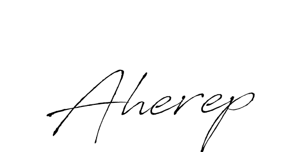 Use a signature maker to create a handwritten signature online. With this signature software, you can design (Antro_Vectra) your own signature for name Aherep. Aherep signature style 6 images and pictures png