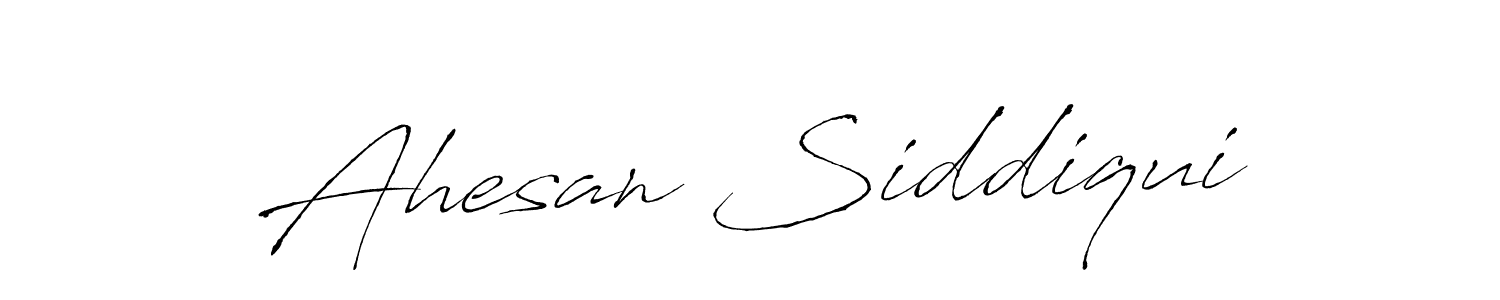 Make a short Ahesan Siddiqui signature style. Manage your documents anywhere anytime using Antro_Vectra. Create and add eSignatures, submit forms, share and send files easily. Ahesan Siddiqui signature style 6 images and pictures png