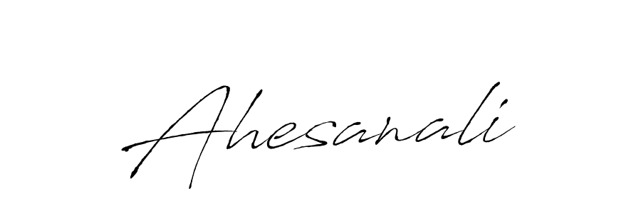 Antro_Vectra is a professional signature style that is perfect for those who want to add a touch of class to their signature. It is also a great choice for those who want to make their signature more unique. Get Ahesanali name to fancy signature for free. Ahesanali signature style 6 images and pictures png