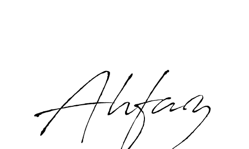 Make a beautiful signature design for name Ahfaz. With this signature (Antro_Vectra) style, you can create a handwritten signature for free. Ahfaz signature style 6 images and pictures png