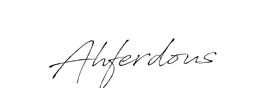 Make a beautiful signature design for name Ahferdous. Use this online signature maker to create a handwritten signature for free. Ahferdous signature style 6 images and pictures png