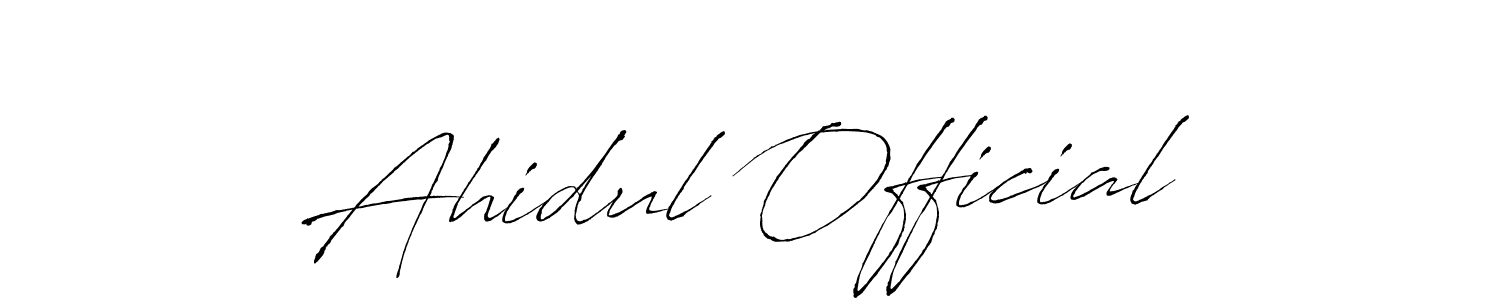 Make a short Ahidul Official signature style. Manage your documents anywhere anytime using Antro_Vectra. Create and add eSignatures, submit forms, share and send files easily. Ahidul Official signature style 6 images and pictures png