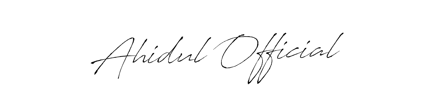 Here are the top 10 professional signature styles for the name Ahidul Official. These are the best autograph styles you can use for your name. Ahidul Official signature style 6 images and pictures png