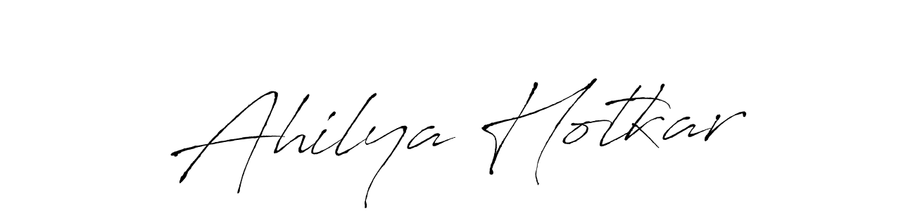 Also You can easily find your signature by using the search form. We will create Ahilya Hotkar name handwritten signature images for you free of cost using Antro_Vectra sign style. Ahilya Hotkar signature style 6 images and pictures png