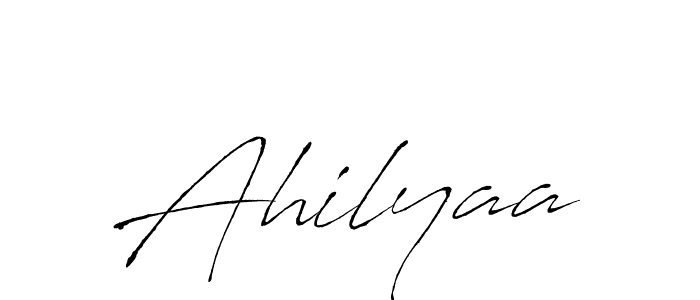 How to make Ahilyaa signature? Antro_Vectra is a professional autograph style. Create handwritten signature for Ahilyaa name. Ahilyaa signature style 6 images and pictures png