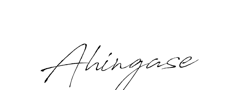 Create a beautiful signature design for name Ahingase. With this signature (Antro_Vectra) fonts, you can make a handwritten signature for free. Ahingase signature style 6 images and pictures png