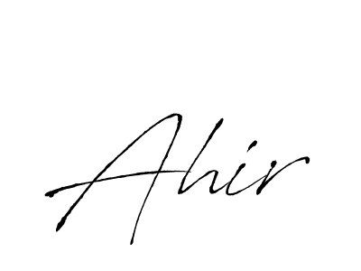 Make a beautiful signature design for name Ahir. With this signature (Antro_Vectra) style, you can create a handwritten signature for free. Ahir signature style 6 images and pictures png