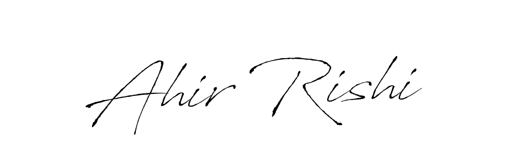Also You can easily find your signature by using the search form. We will create Ahir Rishi name handwritten signature images for you free of cost using Antro_Vectra sign style. Ahir Rishi signature style 6 images and pictures png