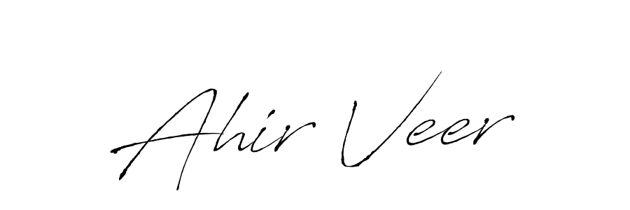 Also You can easily find your signature by using the search form. We will create Ahir Veer name handwritten signature images for you free of cost using Antro_Vectra sign style. Ahir Veer signature style 6 images and pictures png