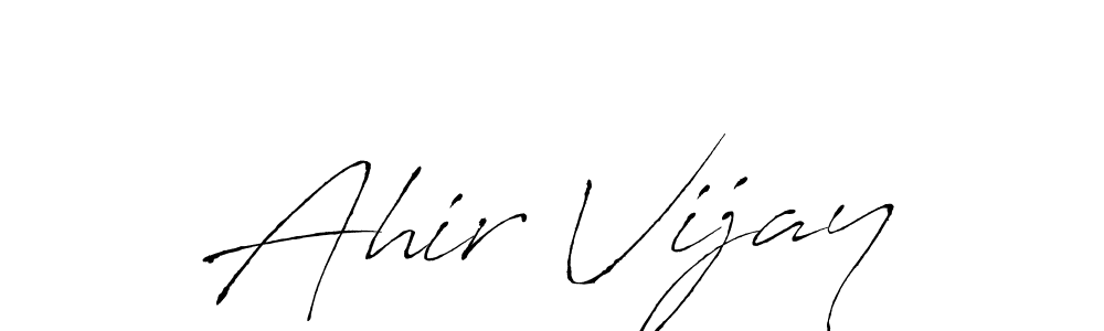 How to make Ahir Vijay signature? Antro_Vectra is a professional autograph style. Create handwritten signature for Ahir Vijay name. Ahir Vijay signature style 6 images and pictures png