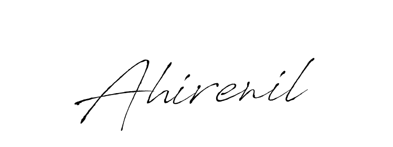 Similarly Antro_Vectra is the best handwritten signature design. Signature creator online .You can use it as an online autograph creator for name Ahirenil. Ahirenil signature style 6 images and pictures png