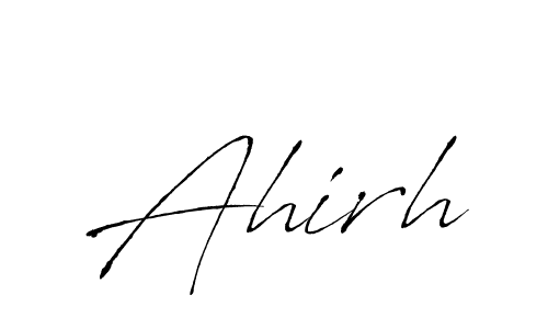 How to make Ahirh name signature. Use Antro_Vectra style for creating short signs online. This is the latest handwritten sign. Ahirh signature style 6 images and pictures png