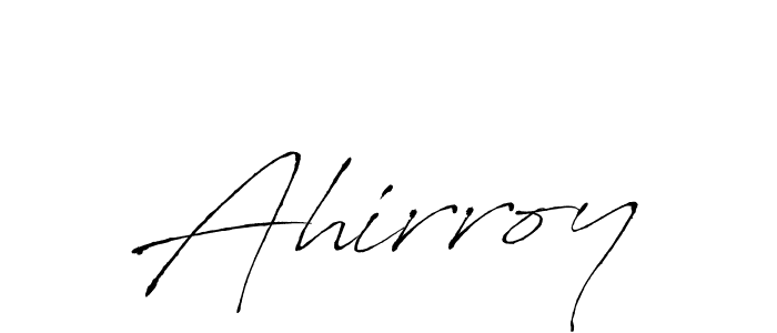 Antro_Vectra is a professional signature style that is perfect for those who want to add a touch of class to their signature. It is also a great choice for those who want to make their signature more unique. Get Ahirroy name to fancy signature for free. Ahirroy signature style 6 images and pictures png