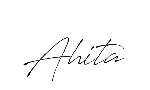 How to make Ahita name signature. Use Antro_Vectra style for creating short signs online. This is the latest handwritten sign. Ahita signature style 6 images and pictures png