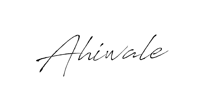 Create a beautiful signature design for name Ahiwale. With this signature (Antro_Vectra) fonts, you can make a handwritten signature for free. Ahiwale signature style 6 images and pictures png