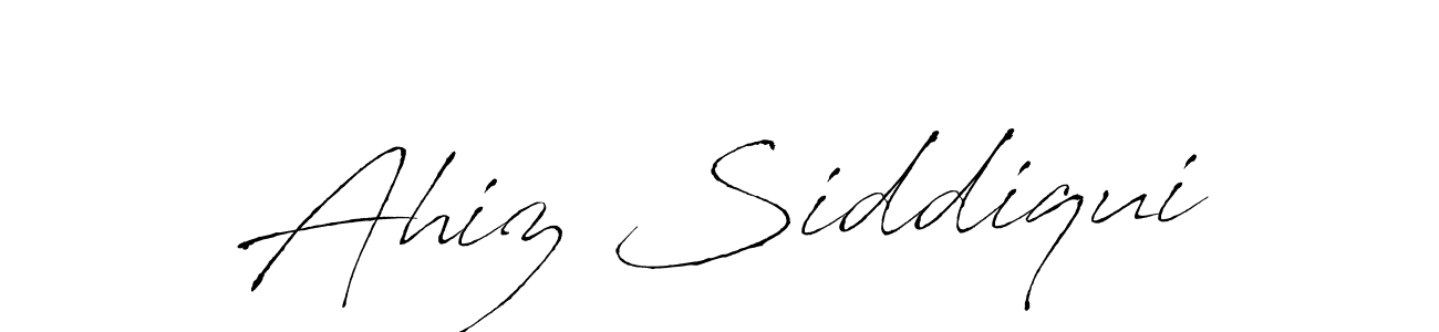 How to make Ahiz Siddiqui name signature. Use Antro_Vectra style for creating short signs online. This is the latest handwritten sign. Ahiz Siddiqui signature style 6 images and pictures png