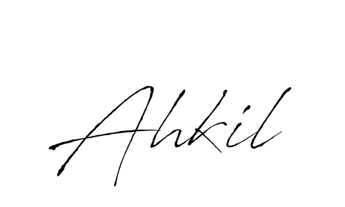 Use a signature maker to create a handwritten signature online. With this signature software, you can design (Antro_Vectra) your own signature for name Ahkil. Ahkil signature style 6 images and pictures png