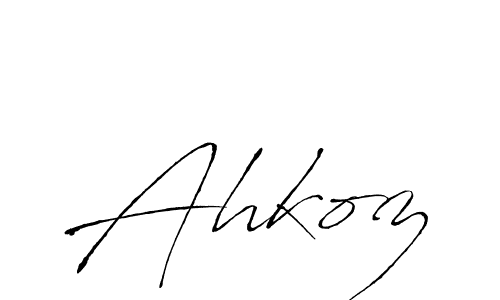 You should practise on your own different ways (Antro_Vectra) to write your name (Ahkoz) in signature. don't let someone else do it for you. Ahkoz signature style 6 images and pictures png