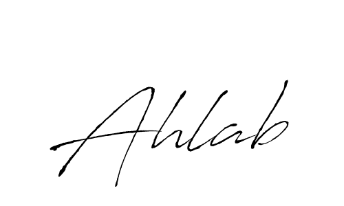 How to make Ahlab signature? Antro_Vectra is a professional autograph style. Create handwritten signature for Ahlab name. Ahlab signature style 6 images and pictures png