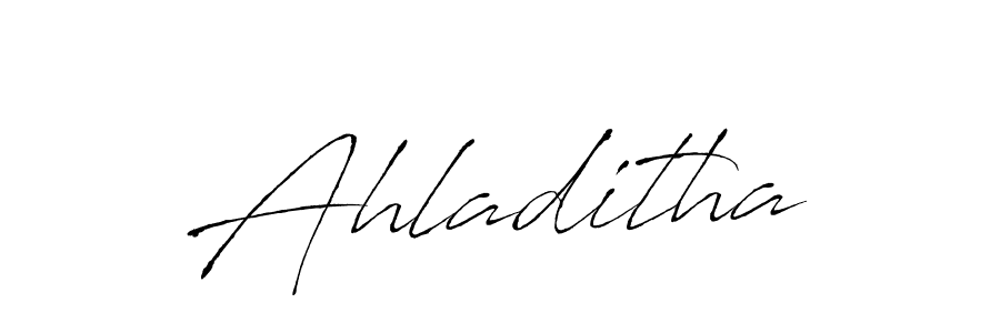 Use a signature maker to create a handwritten signature online. With this signature software, you can design (Antro_Vectra) your own signature for name Ahladitha. Ahladitha signature style 6 images and pictures png