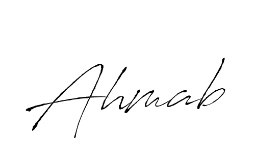 Ahmab stylish signature style. Best Handwritten Sign (Antro_Vectra) for my name. Handwritten Signature Collection Ideas for my name Ahmab. Ahmab signature style 6 images and pictures png